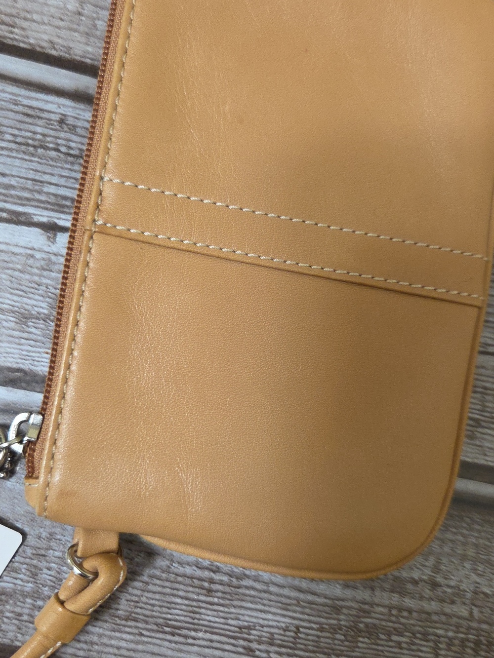 Coach Tan Butter Smooth Leather Wrislet Wallet Coin Purse Small - Picture 10 of 13